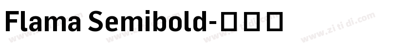 Flama Semibold字体转换